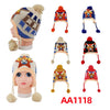 Kids Boys Girls Children Star Winter Warm Hats Caps Fur Lining W/Earflap AA1118