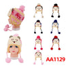 Kids Boys Girls Children Cute Winter Warm Hats Caps Fur Lining W/Earflap AA1129