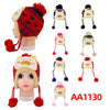 Kids Boys Girls Children Cute Heart Winter Warm Hats Caps Fur Lining W/Earflap AA1130