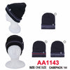 Long Cuffed Beanie Knit Skully Stripe Sport Winter Warm Hats AA1143
