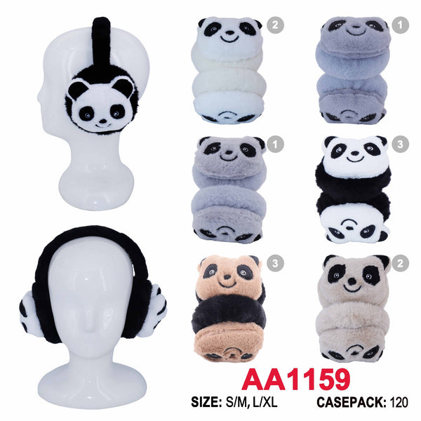 Cute Panda Kids Children Adjustable Earband Earmuff Ear Warmer AA1159