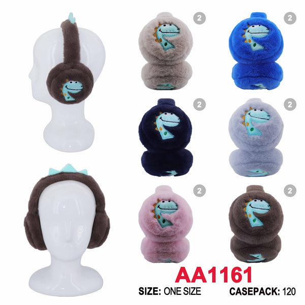 Cute Dino Kids Children Adjustable Earband Earmuff Ear Warmer AA1161