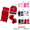 Wholesale Lovely Kids Boys Girls 3 Pieces Set Assorted Winter Knit Hats Beanie Scarf Gloves AA3025