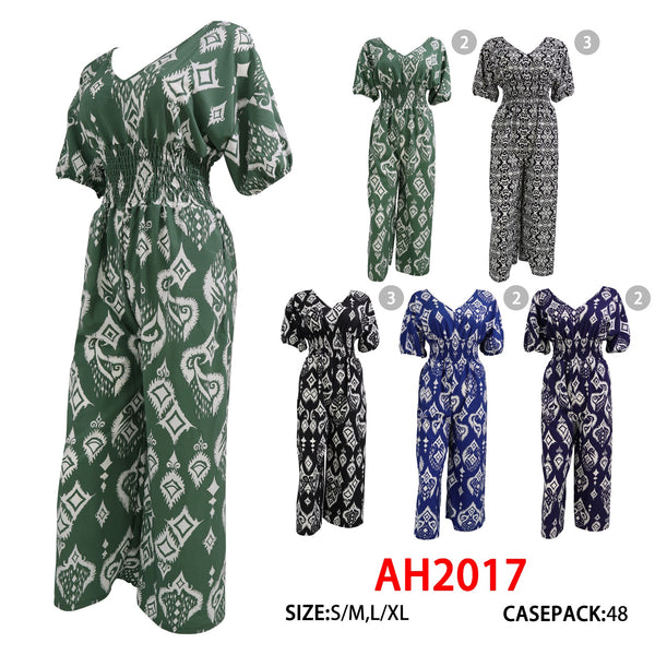 NYC Wholesale Fashion Breathable Jumpsuits Vintage Jumper Summer Dresses Sundresses, AH2017