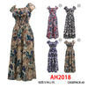 NYC Wholesale Fashion Long Maxi Breathable Floral Print Summer Dresses Sundresses, AH2018