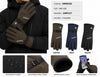 Men Warm Fleece Insulation Waterproof Outdoor Ski Gloves Adjustable Wrist Strap Touchscreen Compatible GM55102
