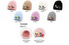 Lady Winter Warm Floral Embroidery Knitted Cuffed Hat Beanies Skull Cap W/ Fleece Lining H567