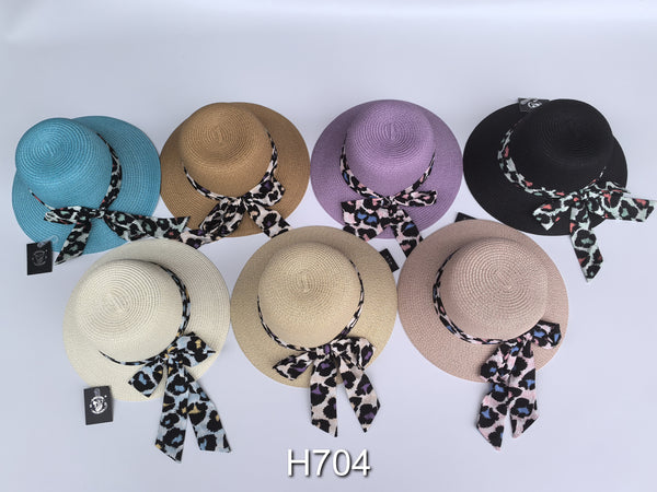 Wholesale Summer Sun Straw Fedora Bucket Hats H704