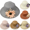 Wholesale Summer Sun Straw Fedora Bucket Hats H935