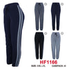 Women Winter Warm Cozy Stripe Joggers Lining Leggings Sports Pants Active Wear HF1166
