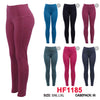 12 Pairs Women Flex-Fit Stretch Pull-On Slim-Leg Casual Leggings Yoga Pants HF1185