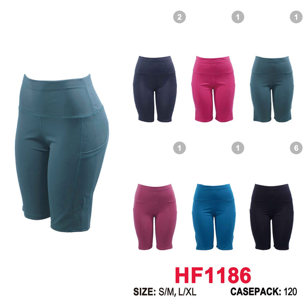 12 Pairs Lady Lightweight Breathable Running Short Leggings HF1186