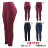 12 Pairs Women Flex-Fit Stretch Pull-On Slim-Leg Casual Leggings HF1192