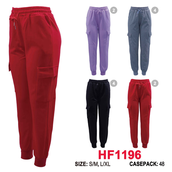 12 Pairs Women Sweatpants Straight Leg Casual Joggers with Pockets HF1196