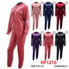 12 Sets Winter Warm Cozy Lining Outfit Gym Legging Pants Joggers And Full Zip Jacket Top W/Hoodie Set HF1210