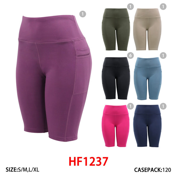 12 Pairs Lady Lightweight Breathable Running Short Leggings HF1237
