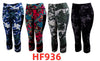 12 Pairs Women Capri Leggings Summer Cropped Pants Printed Comfy Capris HF936