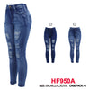 12 Pairs Women Curvy Fit Straight-Leg Denim Jean HF950
