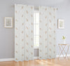 Elegance Sheer Voile Leaf Rod Pocket Window Curtain Panel, FF1023 - OPT FASHION WHOLESALE