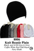 Wholesale Knit Solid Short Plain Beanie Hats H8006 - OPT FASHION WHOLESALE