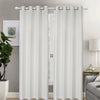 Lined And Interlined Embroidered Grommet Top Window Curtain Panel Drape, 81001 - OPT FASHION WHOLESALE