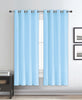 Dupioni Breathable Fabric Grommet Top Window Curtain Panel, 81011