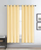 Dupioni Breathable Fabric Grommet Top Window Curtain Panel, 81011