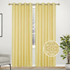 Linen Lined Interlined Wave Silver Line Grommet Top Window Curtain Panel, 81028 - OPT FASHION WHOLESALE