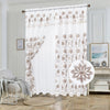 Sheer Voile 2 Layers Rod Pocket Window Curtain Panel, 81061