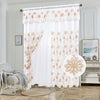 Sheer Voile 2 Layers Rod Pocket Window Curtain Panel, 81061