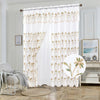 Sheer Voile 2 Layers Rod Pocket Window Curtain Panel, 81063