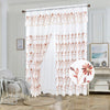 Sheer Voile 2 Layers Rod Pocket Window Curtain Panel, 81063