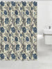 Floral Microfiber Fabric Shower Bath Curtain, 83002