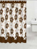 Floral Microfiber Fabric Shower Bath Curtain, 83003