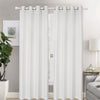 Lined And Interlined Embroidered Grommet Top Window Curtain Panel Drape, 81001 - OPT FASHION WHOLESALE
