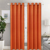 Lined And Interlined Embroidered Grommet Top Window Curtain Panel Drape, 81001 - OPT FASHION WHOLESALE