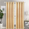 Lined And Interlined Embroidered Grommet Top Window Curtain Panel Drape, 81001 - OPT FASHION WHOLESALE
