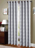 Jacquard Weave Elegant Pattern Grommet Top Window Curtain Panel, FF1015 - OPT FASHION WHOLESALE