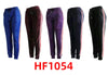 Lady Winter Warm Solid Color Stripe Velvet Pants Lining Leggings HF1054