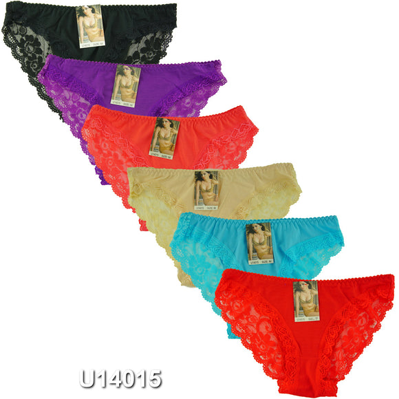 Wholesale Lady Panties W/Lace, U14015 - OPT FASHION WHOLESALE