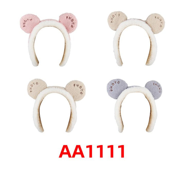 Wholesale Bear Ears Plush Headband AA1111