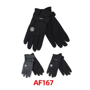 Men Snowflake Ski Gloves W/Velcro Strap AF167M