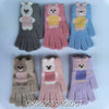 Girls Boys Kids Children Knit Multi Color Cute Winter Gloves GK55058