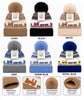 Boys Girls Kids Children Soft Warm Cute Pattern Design Winter Knit Hats Caps Lining W/Fluffy Pompoms H424