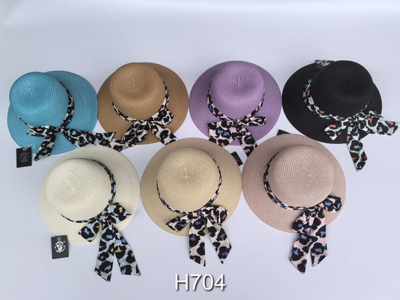 Wholesale Summer Sun Straw Fedora Bucket Hats H704