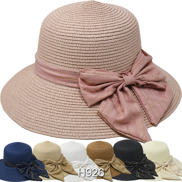 Wholesale Summer Sun Straw Fedora Bucket Hats H926
