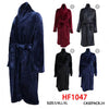 Men Solid Color Velvet Warm Cozy Pajama Bath Robe Wholesale HF1047