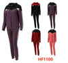 12 Sets of Winter Lining Outfit Gym Legging And Full Zip Jacket Top W/Hoodie Set HF1100