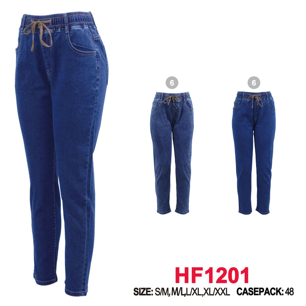 12 Pairs Women Straight-Leg Denim Jean HF1201