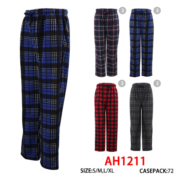 Girl Lady Cozy Plaid Design Pajama Bottoms Pants Wholesale AH1211